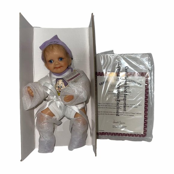 New Open Ashton Drake Disney Snow White Seven Dwarfs Complete Prince Charming - Picture 9 of 11